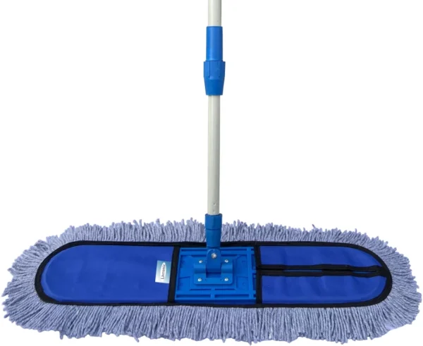 PROCLEAN|18’’ 360 Degrees Dry Mop. 51” SS Pipe 22 OD|COLOR:GREEN|G934